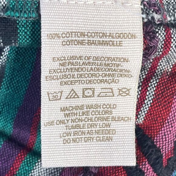 Free People New Romantics Midnight Grey Sleeveless Ikat Print Dress Sz 0 - Picture 9 of 10